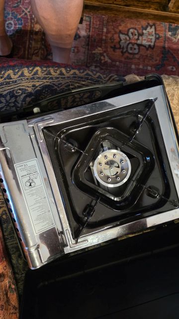 Portable Gas Stove Plus Gas Supply